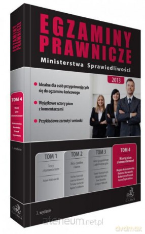 Egzaminy prawnicze Ministerstwa Sprawiedl. 2013 T4 [KSIĄŻKA]