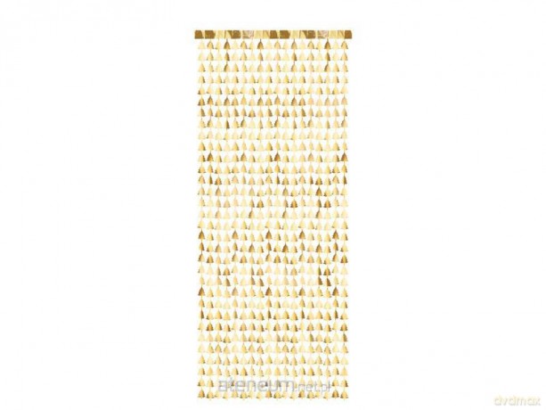 Kurtyna Choinki złoty 100x245cm