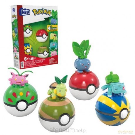Mega Pokemon Drużyna Typu Trawiastego [KLOCKI]