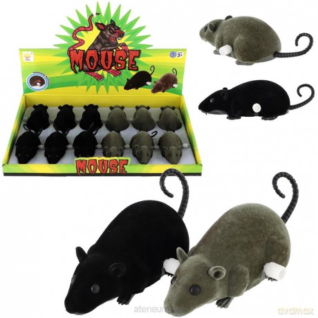 Mysz flokowana nakręcana MIX [FIGURKA]