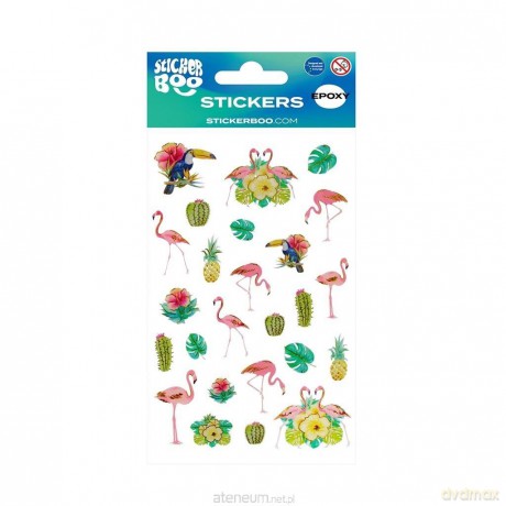 Naklejki Sticker BOO Flamingi