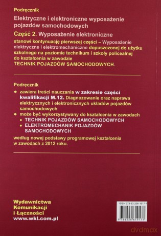 Elektryczne i elektroniczne wypos. cz.2 WKŁ [KSIĄŻKA]