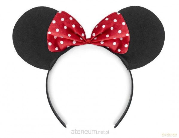 Opaska Myszka czarny i czerwony