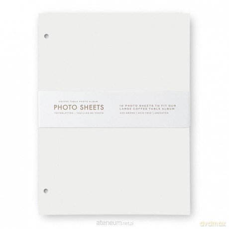 Papier do fotoalbumu L biały 10szt