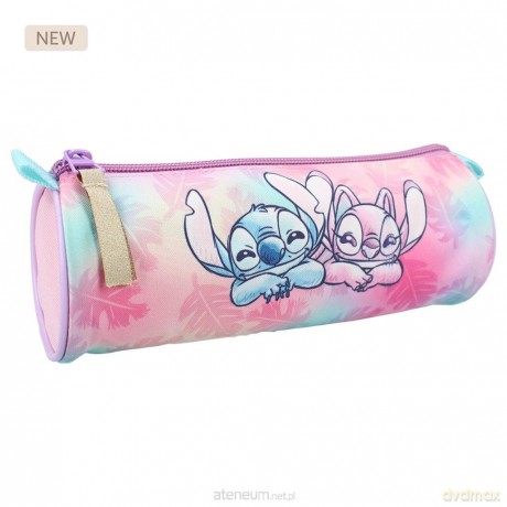 Piórnik okrągły Stitch pink