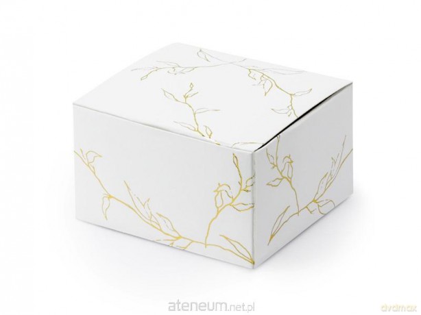 Pudełeczka Gałązki biały 6x3,5x5,5cm 10szt