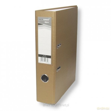Segregator A4 z okuciem 7,5cm złoty