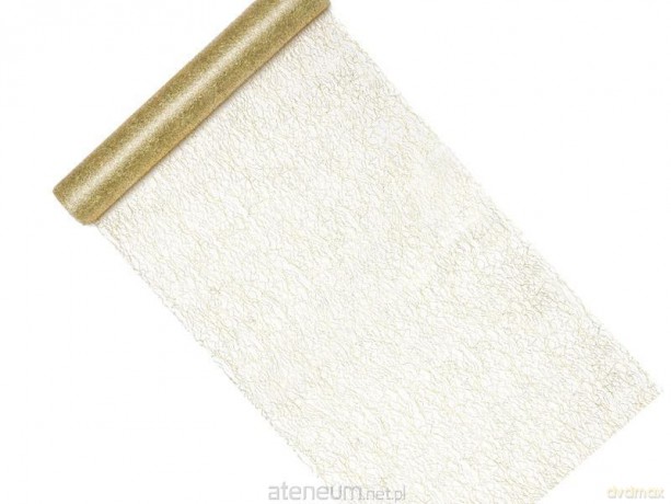 Siatka dekoracyjna Fibra złoty 0,36x9m