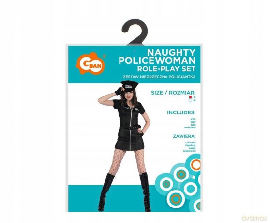 Strój dla dorosłych Niegrzeczna Policjantka r. S