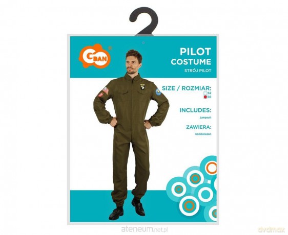 Strój dla dorosłych Pilot kombinezon rozm.56