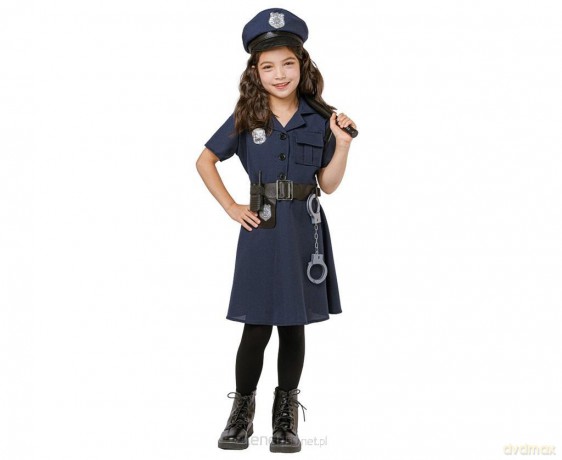 Strój Elegancka Policjantka rozm 120/130cm