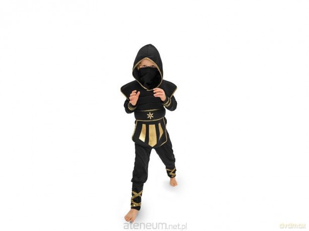 Strój Ninja czarny rozm. 116-128cm