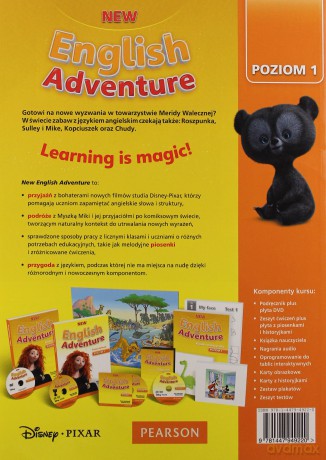 English Adventure NEW 1 SB + DVD [KSIĄŻKA]