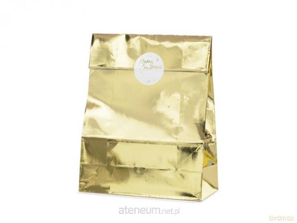 Torebki na prezenty złoty 25x38x11cm 3szt
