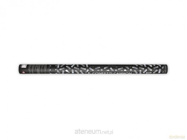 Tuba z konfetti srebrny 80cm