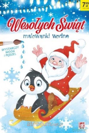 Wesołych świąt Malowanki wodne [KSIĄŻKA]