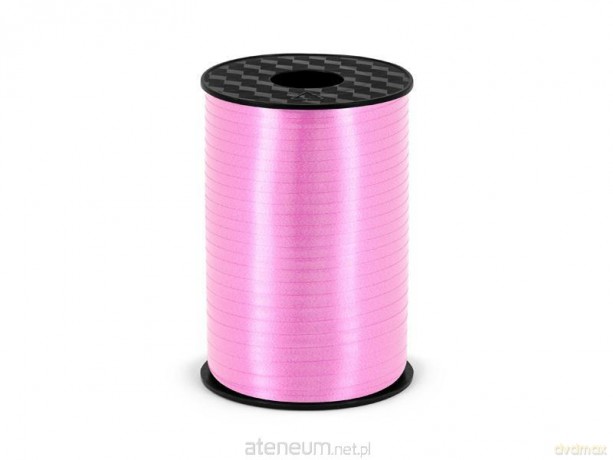 Wstążka plastikowa j. różowy 5mm/225m