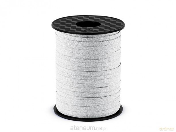 Wstążka plastikowa srebrny 5mm/225m