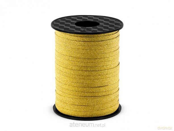 Wstążka plastikowa złoty 5mm/225m