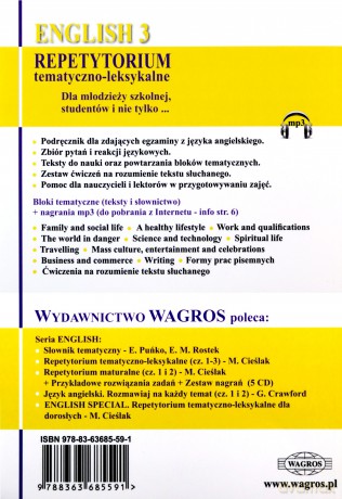 English. Repetytorium 3 tem-leks.+ MP3 [KSIĄŻKA]