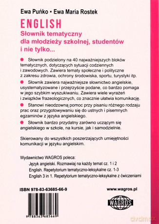 English. Słownik tematyczny [KSIĄŻKA]