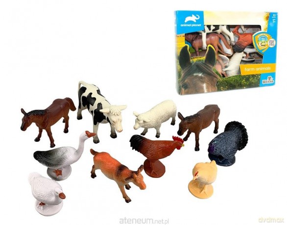 Zwierzęta wiejskie 10szt Animal Planet [FIGURKA]