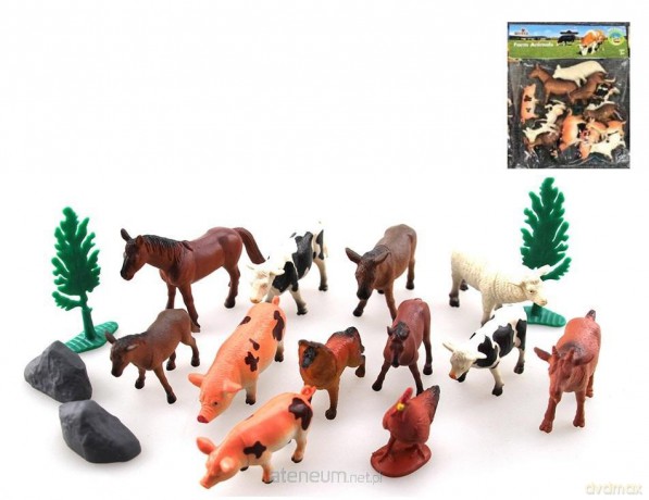 Zwierzęta wiejskie 16szt Animal Planet [FIGURKA]