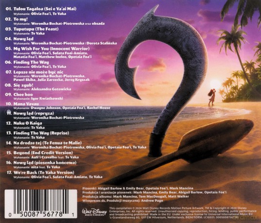 Vaiana 2 (Wersja PL) soundtrack [CD]