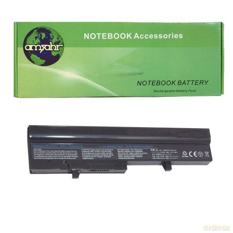Amsahr 4400mAh 6 Cell Replacement Battery for Toshiba PA3784 4400 mAh, 10.8 Volts & 6 Cell