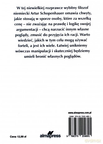 Erystyka czyli sztuka prowadzenia sporów [KSIĄŻKA]
