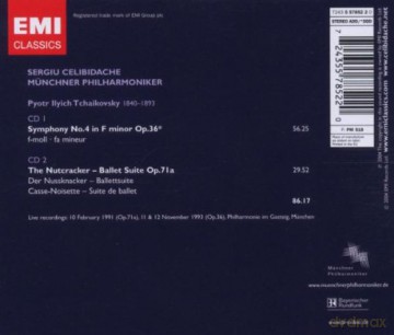 Sergio Celibidache: Symphony No 4, Nutcracker Balletsuite [2CD]