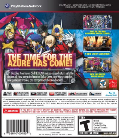 BlazBlue: Continuum Shift EXTEND [GRA PS3]