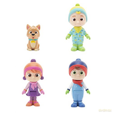 Cocomelon - 4 Figure Pack (Winter Theme)