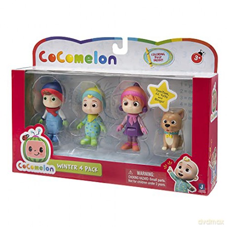Cocomelon - 4 Figure Pack (Winter Theme)