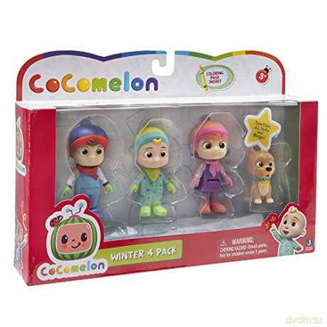 Cocomelon - 4 Figure Pack (Winter Theme)