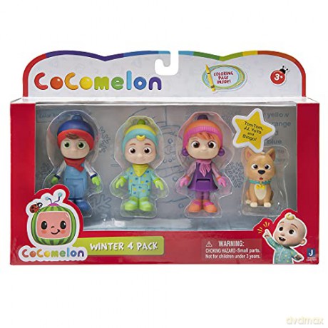 Cocomelon - 4 Figure Pack (Winter Theme)