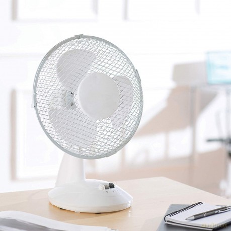 Daewoo 9" Desk Fan (White) (brytyjska wtyczka)