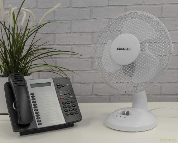 Daewoo 9" Desk Fan (White) (brytyjska wtyczka)