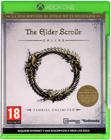Elder Scrolls Online - Tamriel Unlimited (Spanish Box - EFG in game) [GRA XBOX ONE]