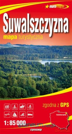Euromapa Suwalszczyzna 1:85 000 [KSIĄŻKA]