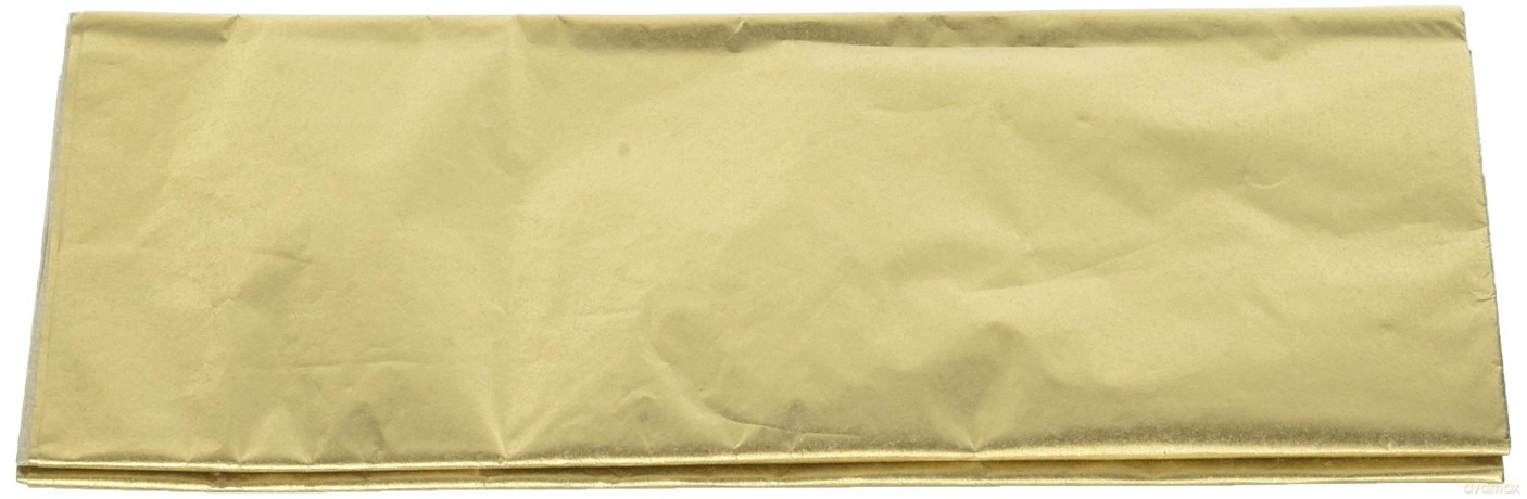 Folia 91065 - 'Gold Tissue Paper' - 50x70cm - Gold Sheets (5 pcs)