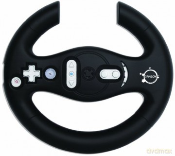GameOn Nintendo Wii MotionPlus Fully Compatible Racing Wheel (Black) [GRA WII]