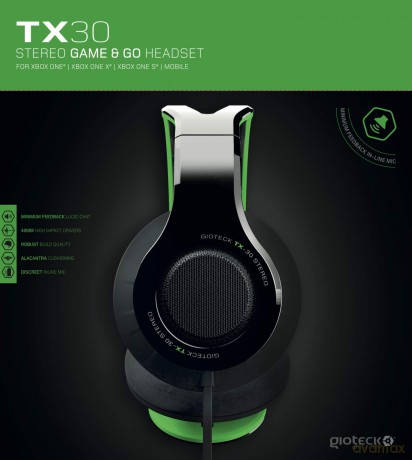 Gioteck - TX30 Stereo Gaming & Go Headset (Green)