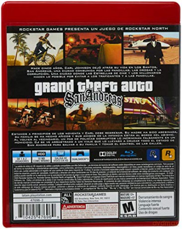 Grand Theft Auto San Andreas (Spanish Box) [GRA PS3]