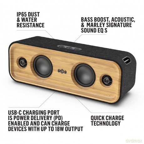 House of Marley: Get Together 2 Portable Bluetooth Speaker - Signature Black