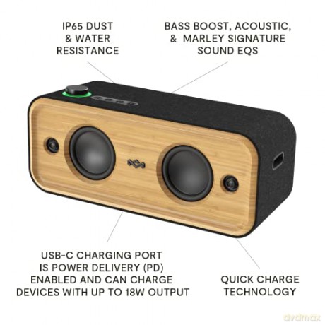 House of Marley: Get Together 2 XL Portable Bluetooth Speaker - Signature Black