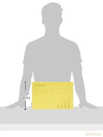 Jalema - Folding Folder Secolor Folio - (Yellow) (250 pcs)