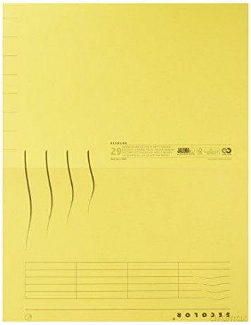 Jalema - Folding Folder Secolor Folio - (Yellow) (250 pcs)
