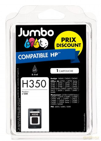 JUMBO PRINT JP012628 Inkjet Cartridges (Pack of 1) FOR HP H350