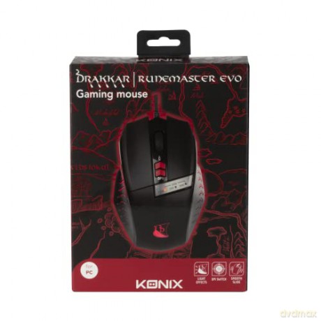 Konix Drakkar Souris Runemaster Gaming Mouse (Black)
